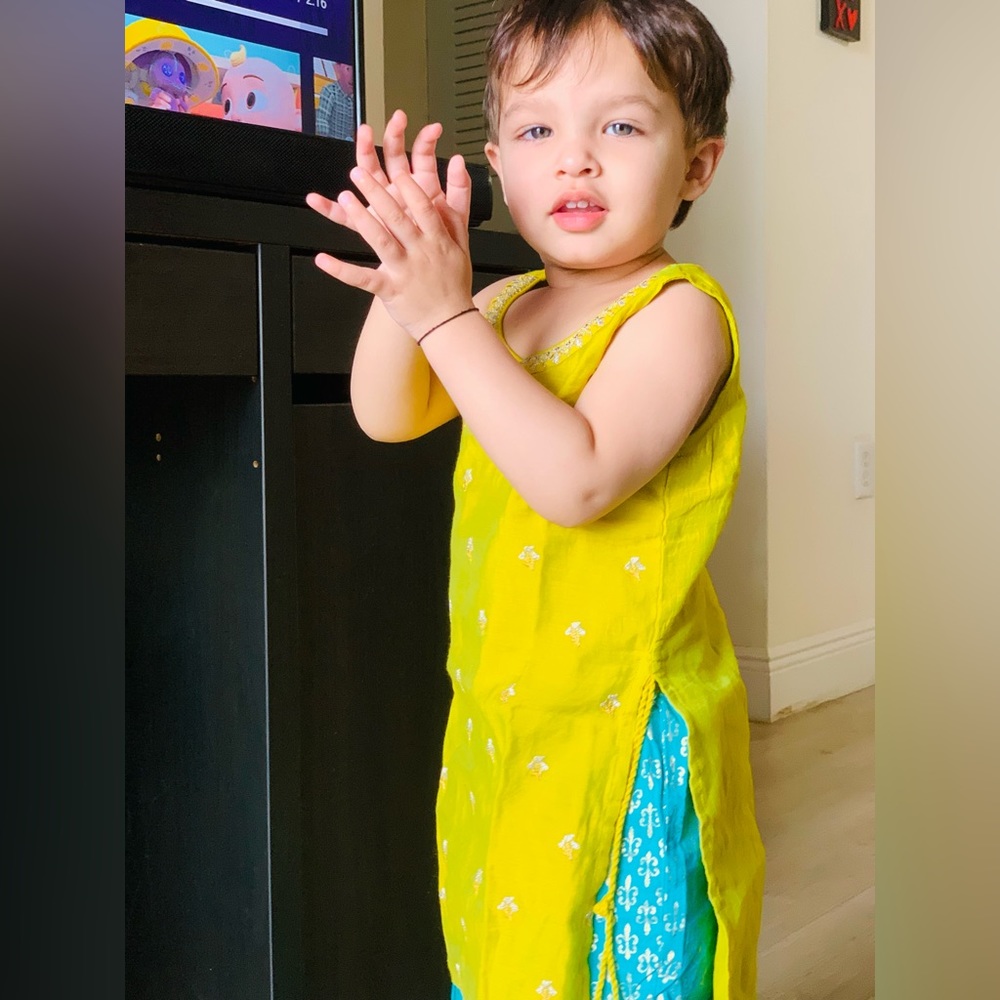 Festive Dress/ Sharara kurti for baby girl